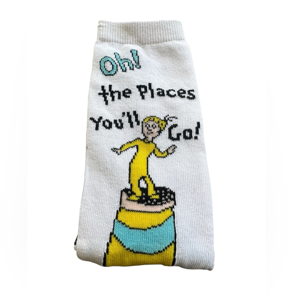 Oh! The Places You’ll Go Dr. Seuss Adult Unisex Crew Socks